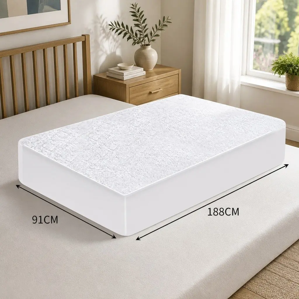 Terry Cotton Mattress Protector for Home Use