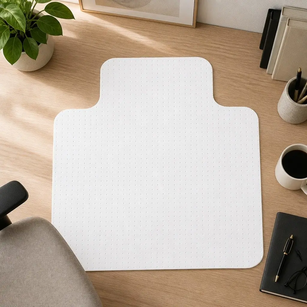 Chair Mat PVC 120cm x 90cm Clear Carpet Floor Protector for Office Home Use