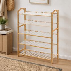 Versatile 80cm Bamboo Shoe Rack for Every Room