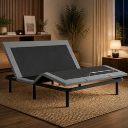 Adjustable Electric Bed Frame King Size Wireless Remote Zero Gravity Head Foot