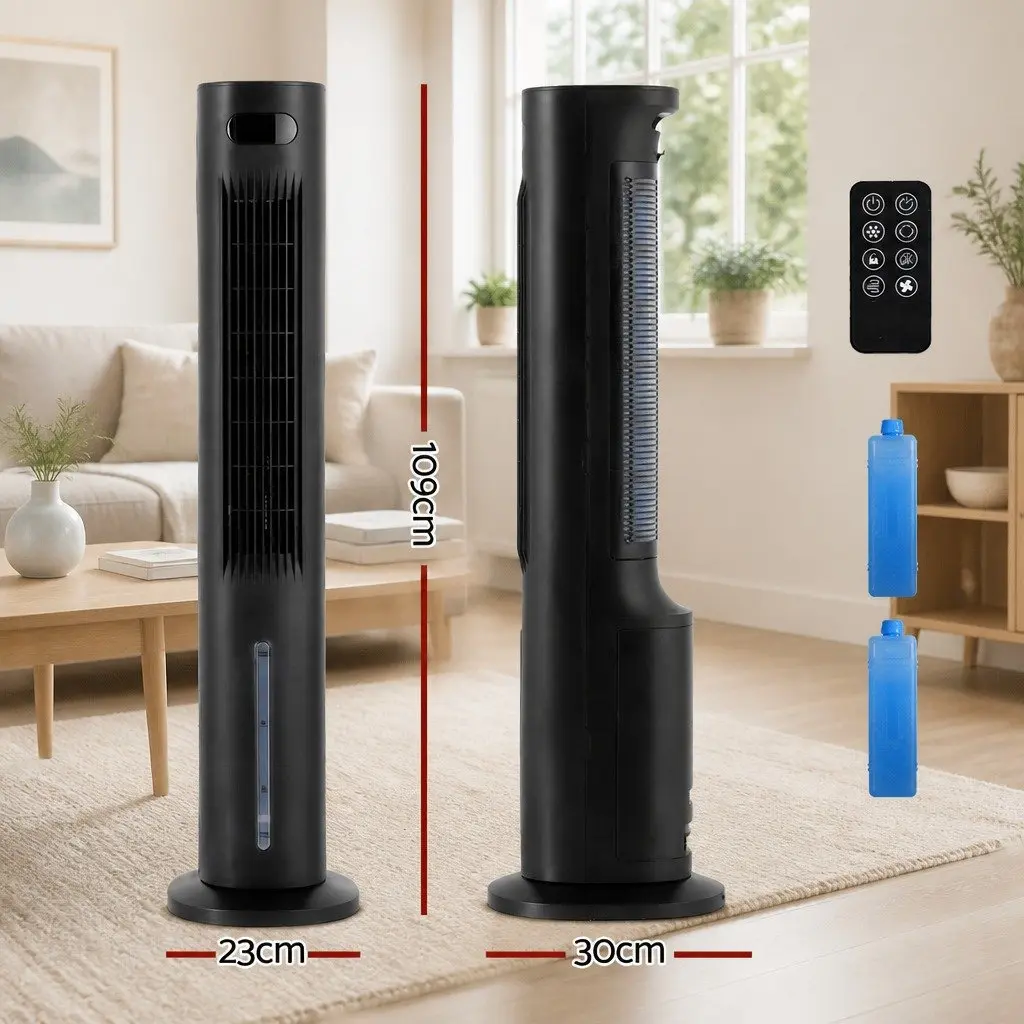Evaporative Air Cooler 7L Water Tank 4-in-1 Fan Humidifier Purifier Remote