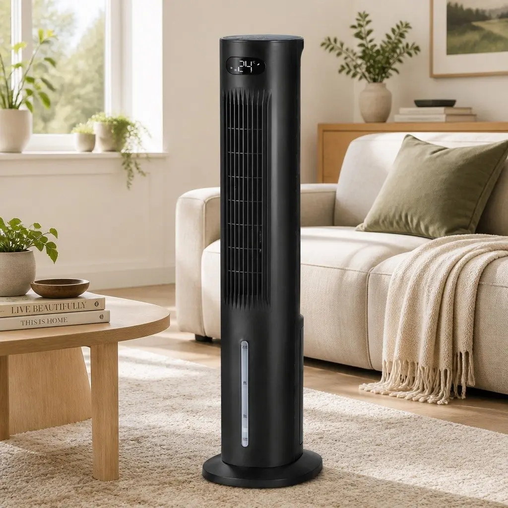 Evaporative Air Cooler 7L Water Tank 4-in-1 Fan Humidifier Purifier Remote
