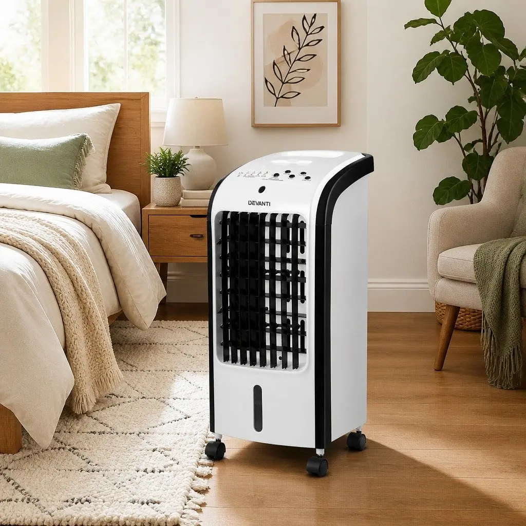 Evaporative Air Cooler Conditioner 4L Tank Remote Control Portable Cooling Fan