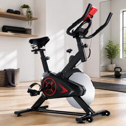 Exercise Bike Stationary Flywheel Fitness Machine Home Gym Cycling Black