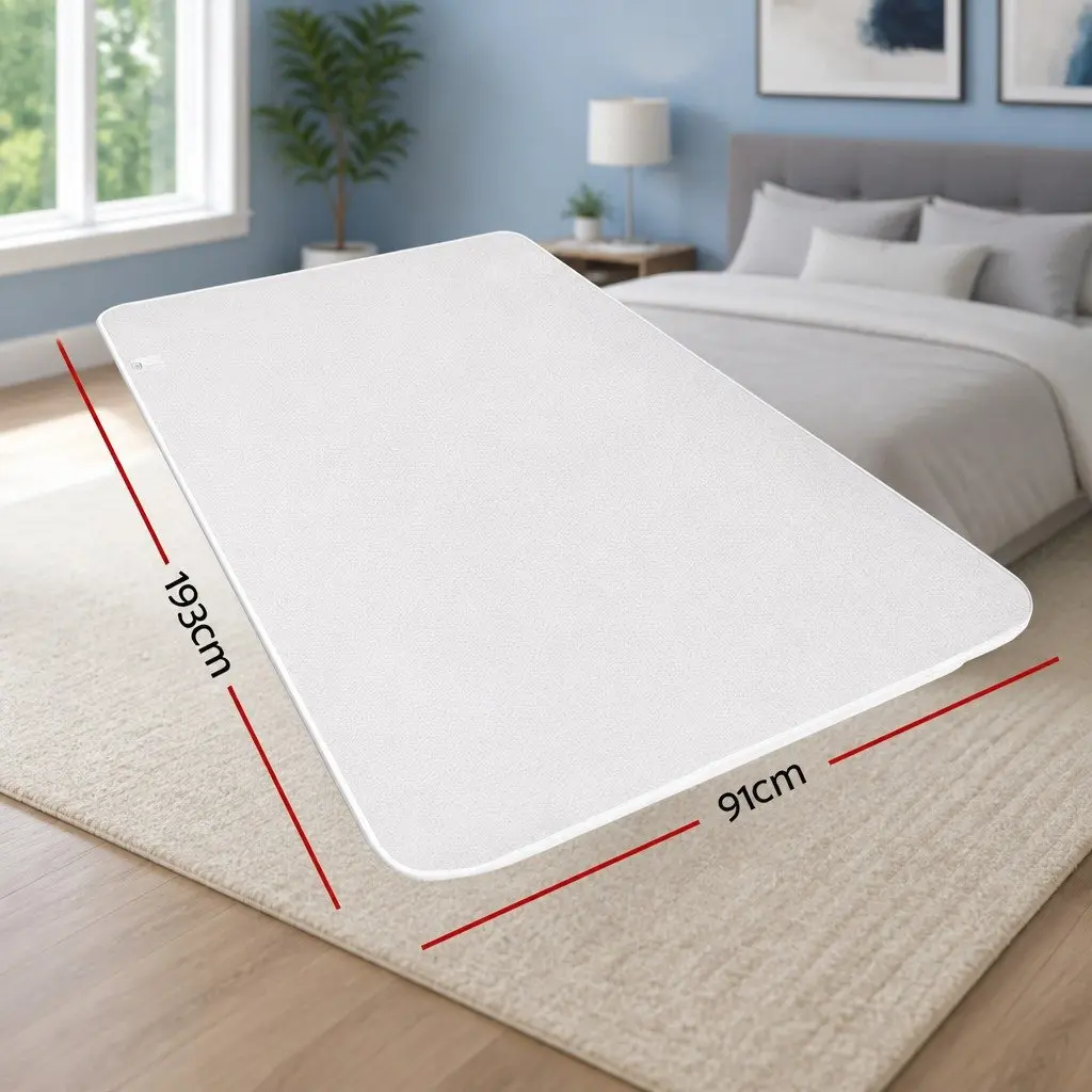 Electric Blanket Single Bed Fitted Fleece Warm Cosy Sleep Winter Bedding