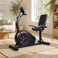 Recumbent Exercise Bike Magnetic Indoor Cycling Home Gym Cardio 8 Resistance