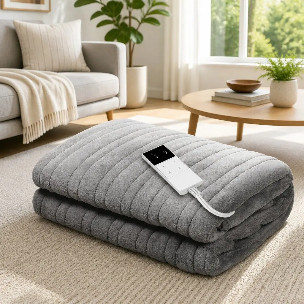 Electric Heated Throw Rug for Home Use