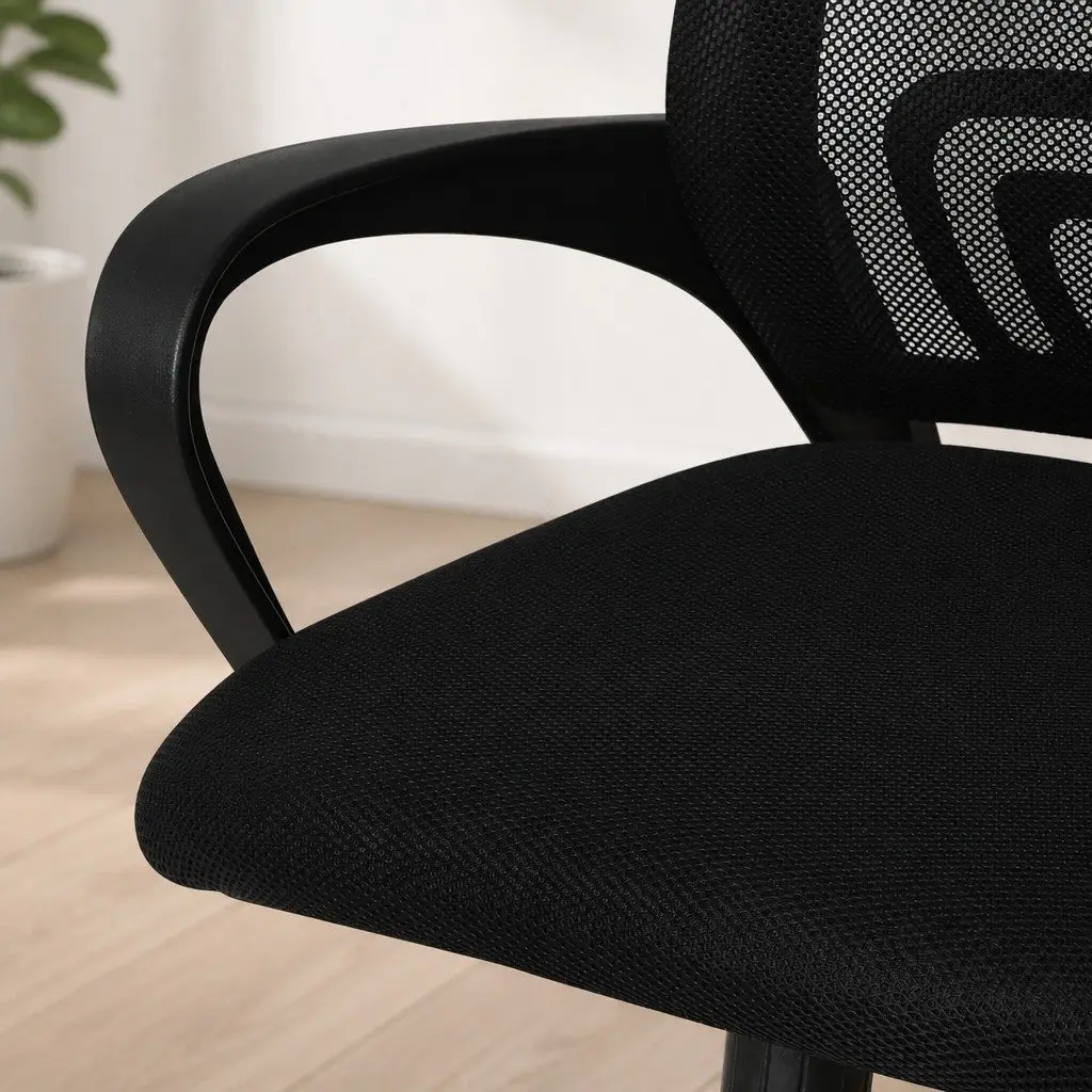 Ergonomic Office Chair Adjustable Height Mesh Back Black or Grey for Computer Gaming