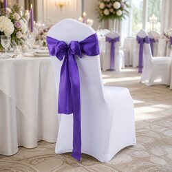 Practical 20Pcs Satin Chair Sashes and Table Runner for Events