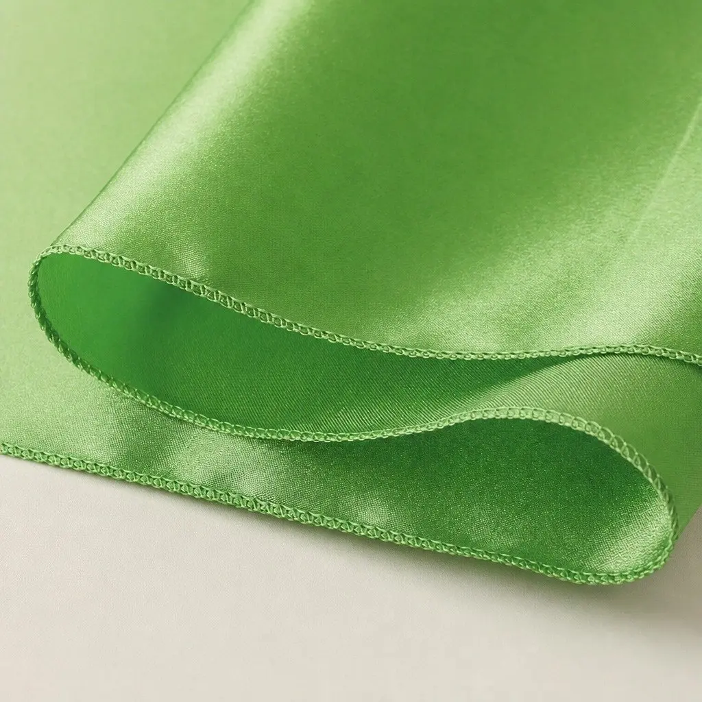 Satin Table Runner Chair Sash Grass Green 278cm Art Deco Wedding Party Decor
