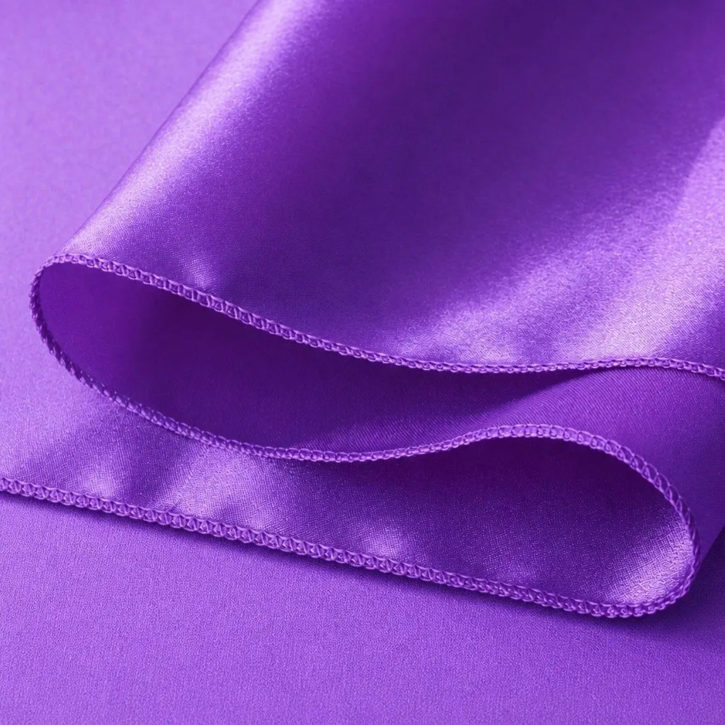 Satin Chair Sashes Lavender 278x18cm Reusable Stain Resistant 50 Pieces for Weddings Events Parties