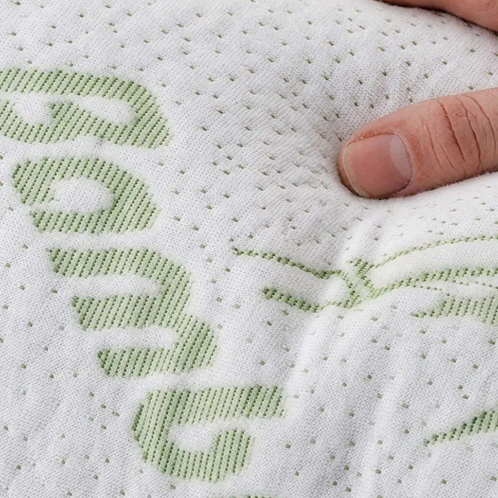 Memory Foam Pillow Bamboo Fabric Cover 70cm x 40cm Neck Support Pressure Relief