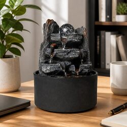 Versatile Tabletop Fountain for Home or Office Use