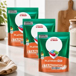 Platinum Plus Tropical Dishwasher Tablets x204 - Practical Dishwashing Solution
