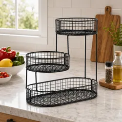 3-Tier Fruit Basket Bowl for Everyday Kitchen Use