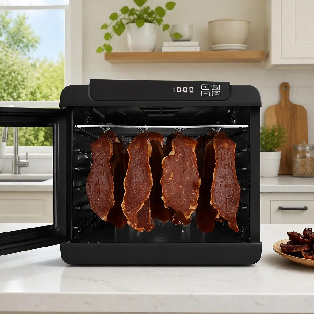 Food Dehydrator Stainless Steel 6 Tray Digital LCD Touch Control Adjustable Temperature
