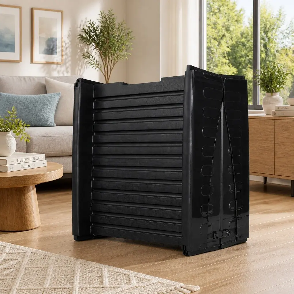 Dog Ramp Foldable Portable Plastic 40cm x 152cm Black