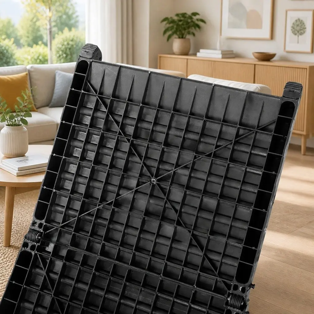 Dog Ramp Foldable Portable Plastic 40cm x 152cm Black
