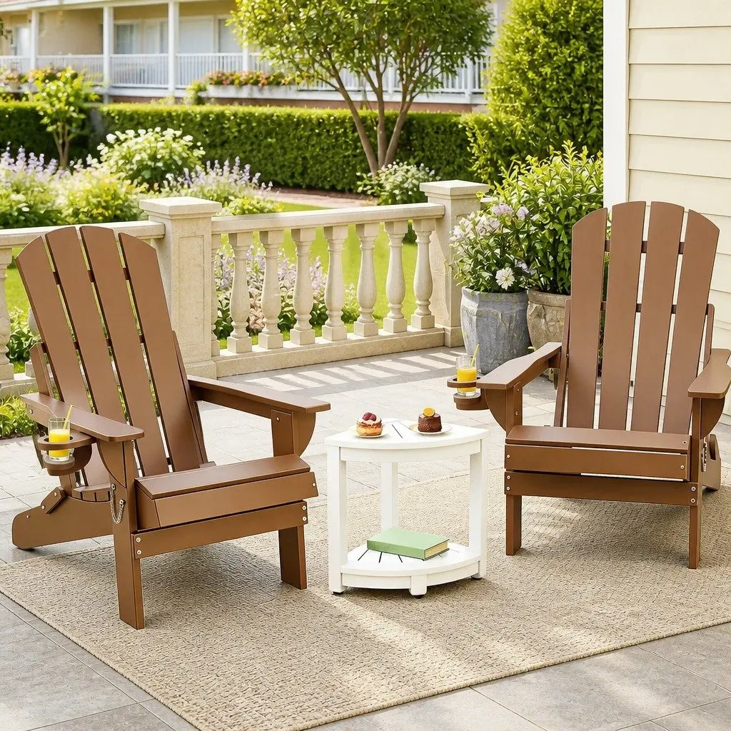 Adirondack Chair Set for Garden and Poolside
