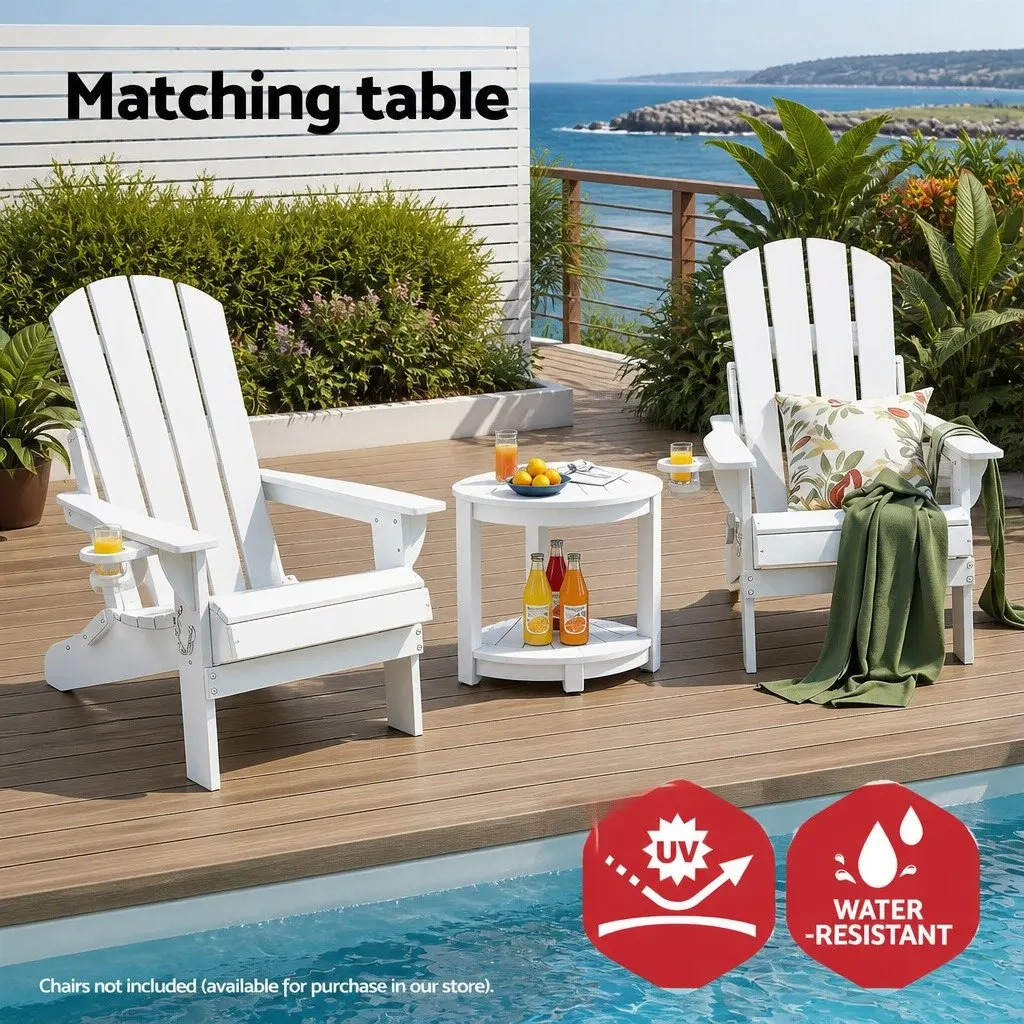 White HDPE Corner Shower Stool Side Table Storage Bench Outdoor Indoor Furniture 46x32x43cm
