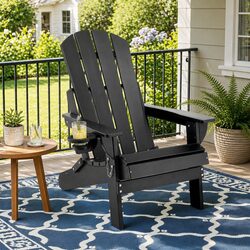 Practical Folding Adirondack Chair for Outdoor Use