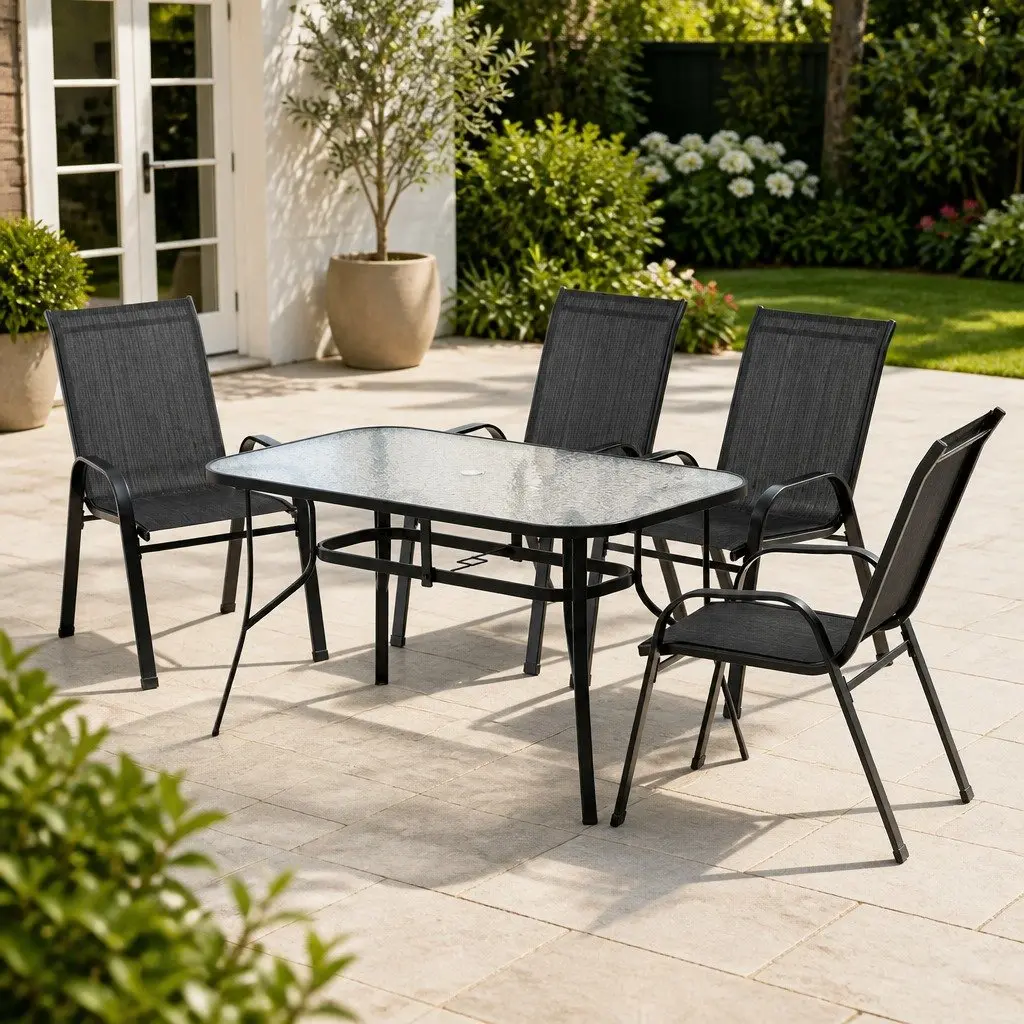 5 Piece Outdoor Dining Set for Real Use