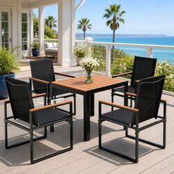 Perfect Fit: 5-Piece Dining Set for Outdoor Gatherings