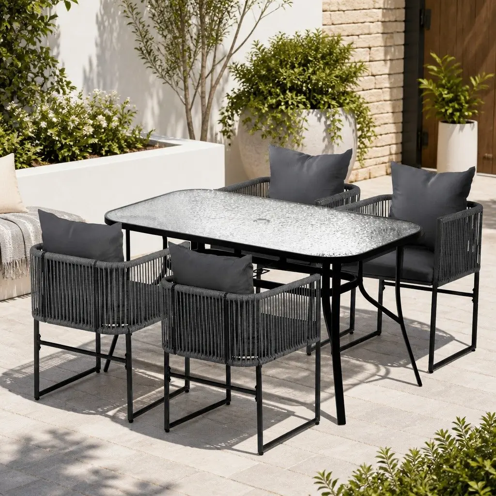 5PC Outdoor Dining Set for Various Spaces