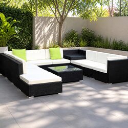 Practical 11 Piece Outdoor Wicker Sofa Set for Your Home