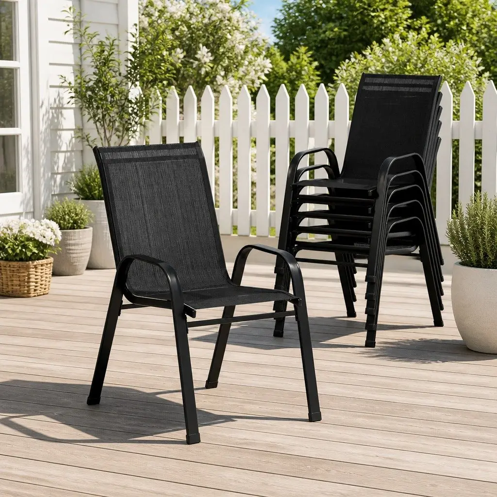 6-Piece Chair Set for Outdoor Dining Needs