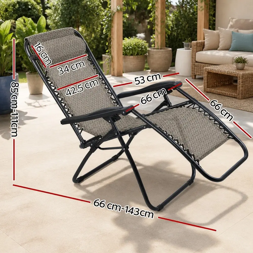 2PC Zero Gravity Chairs for Outdoor Activities