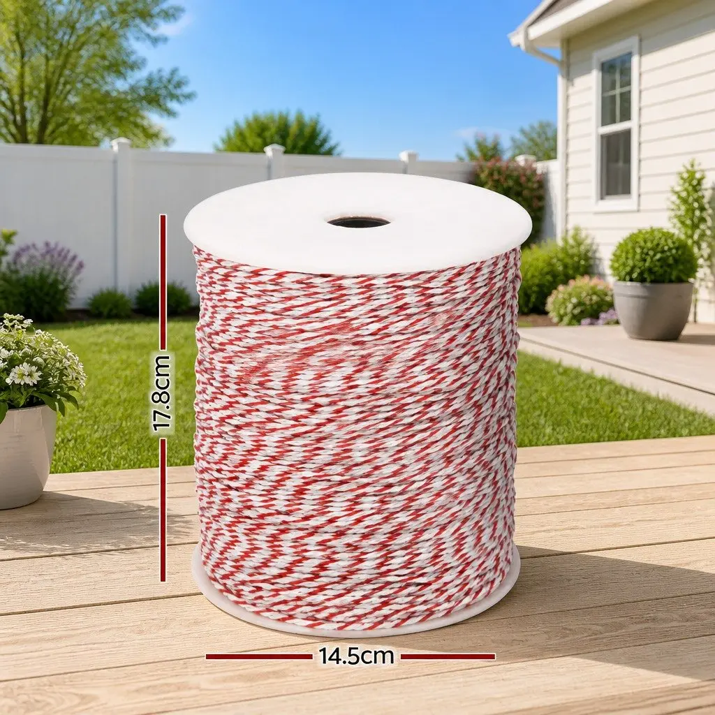 Electric Fence Polytape 500M 12mm Red White Livestock Fencing Wire