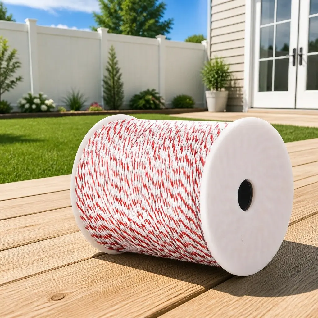 Electric Fence Polytape 500M 12mm Red White Livestock Fencing Wire