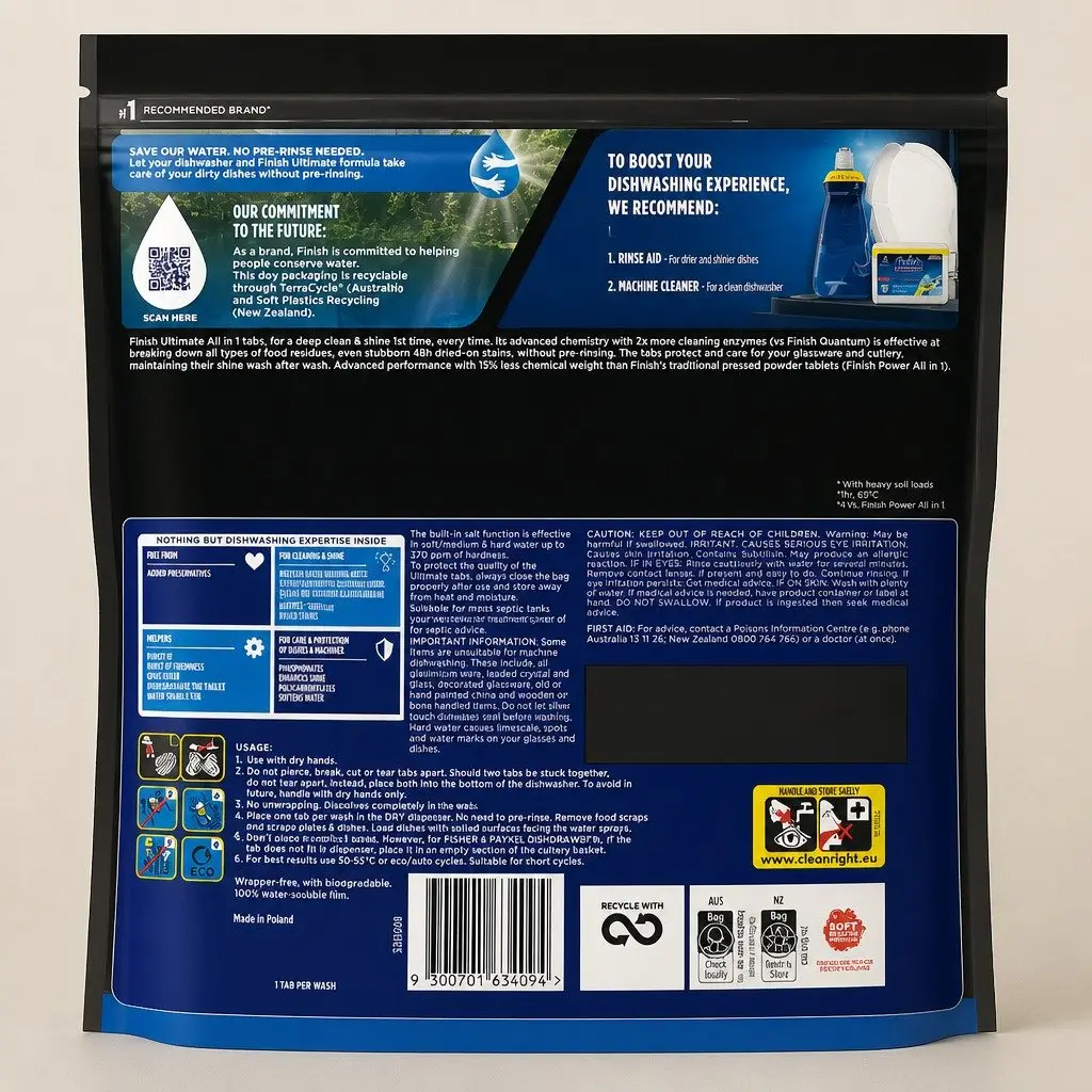 390 Pack Lemon Dishwasher Tablets for Home Use
