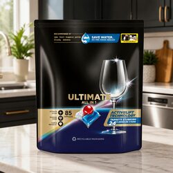Ultimate Dishwasher Tablets - 85 Pack for Everyday Use