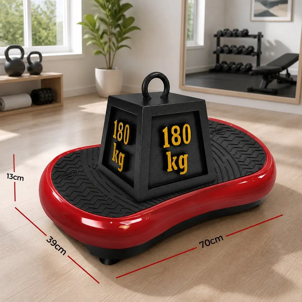 Vibration Exercise Machine Platform Home Gym Fitness Trainer Maroon