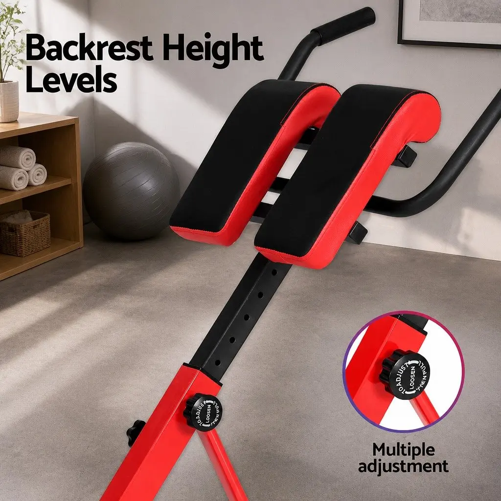 Weight Bench Adjustable Steel 107x45x55-91cm Red 10-in-1 Home Gym Fitness Equipment