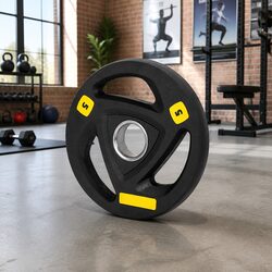 Weight Plates Olympic 5kg Cast Iron Dumbbells Barbells Home Gym Free Weights