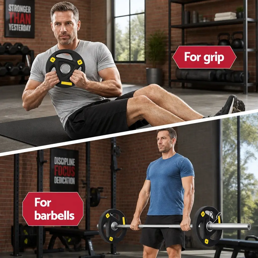 Weight Plates Cast Iron 5kg Rubber Coated Black