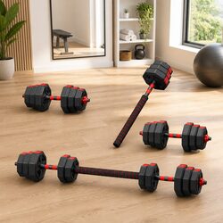 Versatile 20kg Dumbbell Barbell Set for Everyday Use