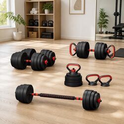Practical 40kg Adjustable Weight Set for Home Workouts