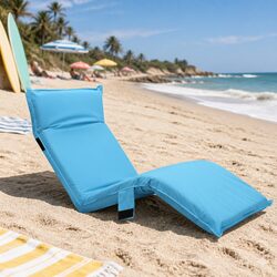 Practical Blue Lounge Sofa Bed for Home and Outdoors