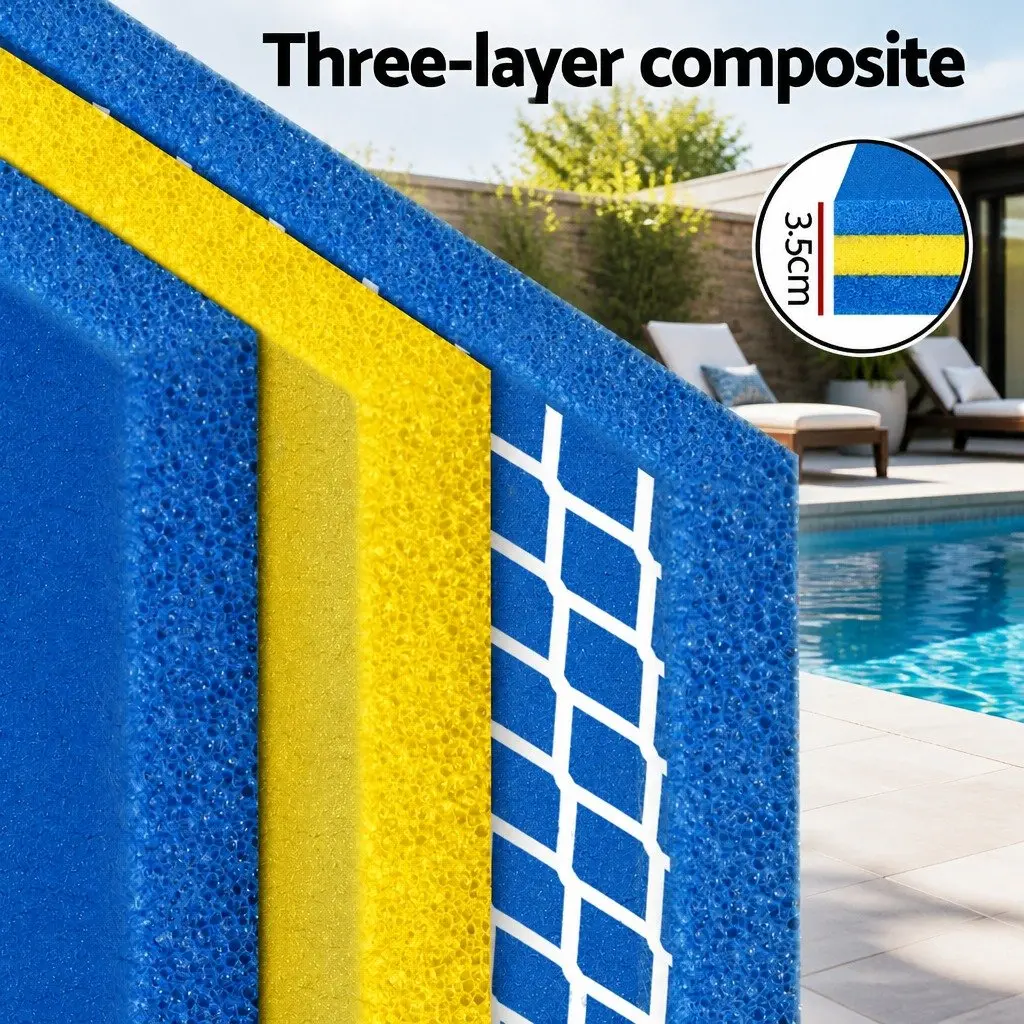 Floating Water Mat XPE Foam 55x180cm Durable Multicolour for Pool Beach Lake Activities