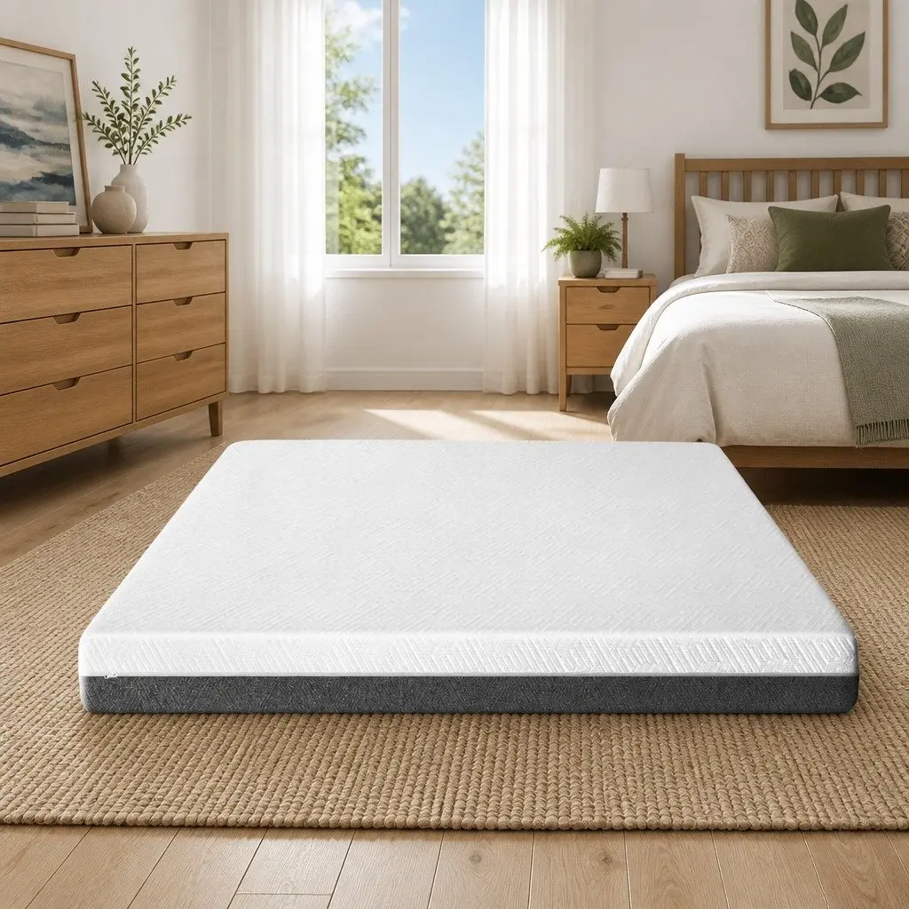 Double Mattress 15cm Egg Crate Cool Gel Memory Foam Soft Support Removable Washable Cover