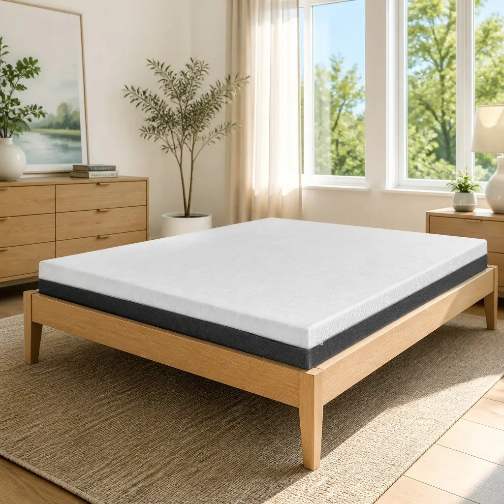 Memory Foam Mattress Queen 15cm Cooling Gel Dual Firmness Multi-Layer Support