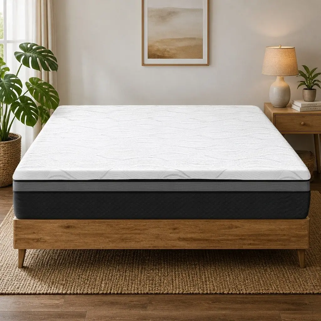 Memory Foam Mattress Single Bed Cool Gel 25cm Medium Firm Hypoallergenic Non-Spring