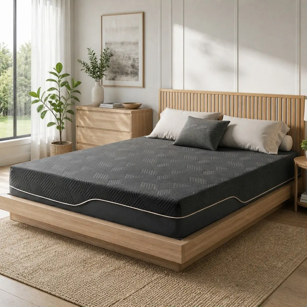 Double Cooling Memory Foam Mattress 30cm Medium Firm Gel Comfort Bed in a Box