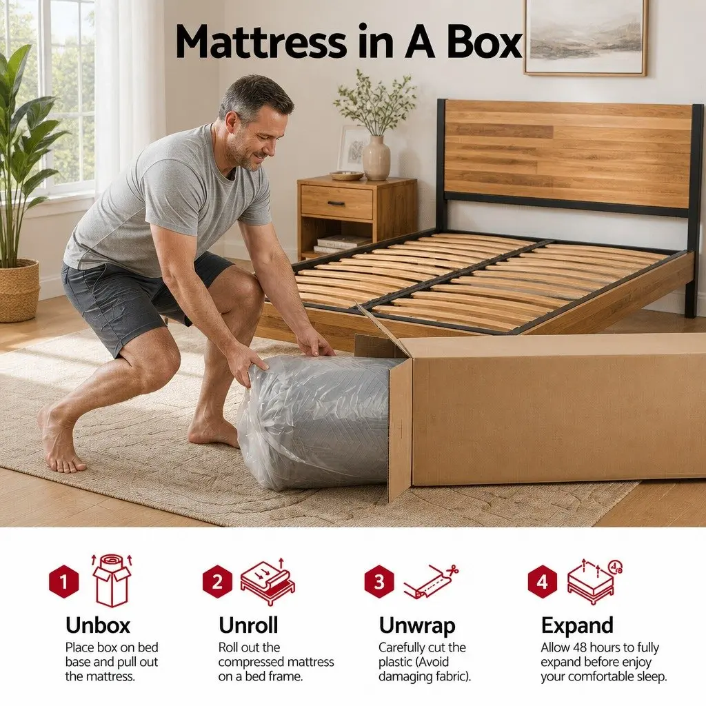 Single Memory Foam Mattress 30cm Gel Infused Medium Firm Black