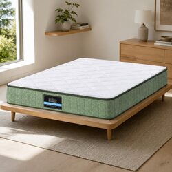 Queen Memory Foam Mattress 25cm Dual Layer Zipped Cover Gel Cooling Foam Bed