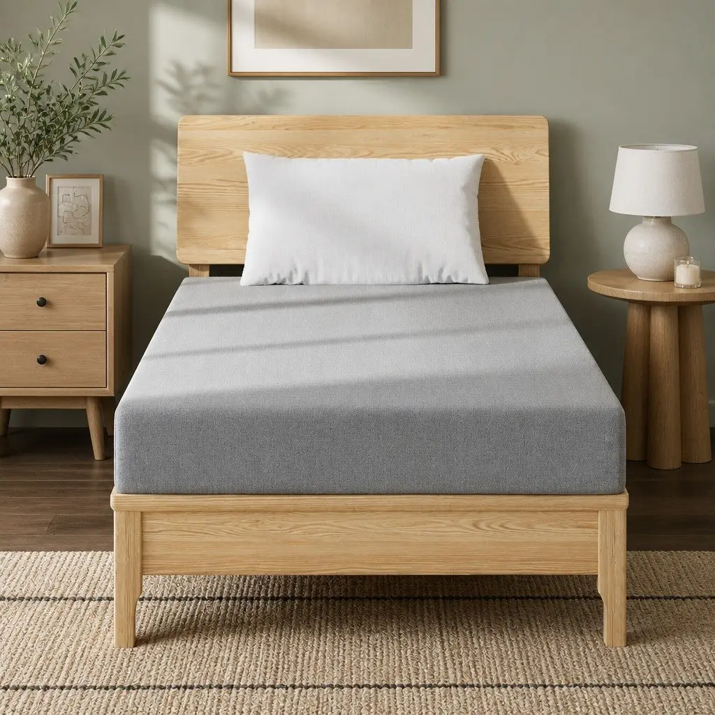 King Single Memory Foam Mattress 15cm Cool Gel 7-Zone Support Bamboo Cover